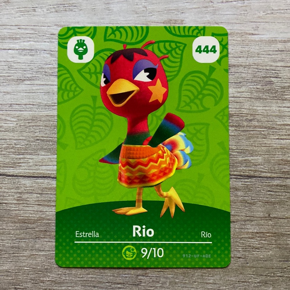 Genuine Animal Crossing Amiibo card Rio